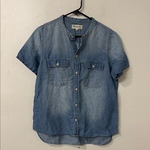 Madewell Light Blue Denim Button Down Shirt